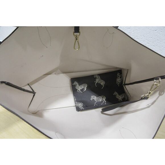 Kate Spade All Day Dancing Zebras Large Tote EUC Women's & Detachable Wristlet - Picture 6 of 16